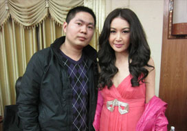 广州天辰与明星合影